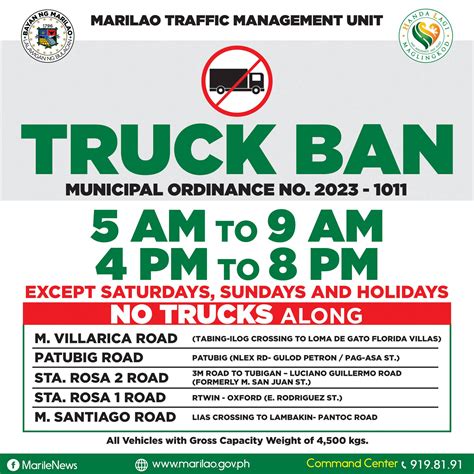 truck ban cabuyao 2023